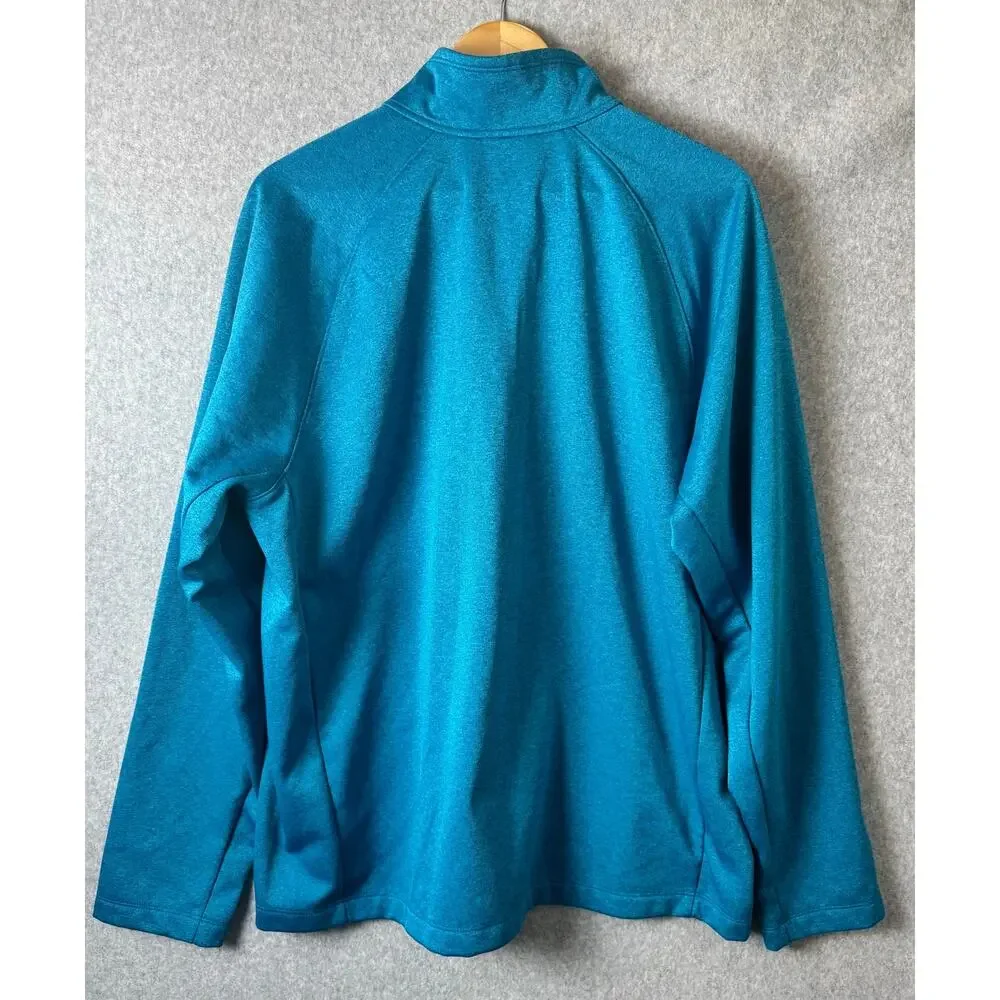 The North Face Canyonlands 1/2-Zip Fleece Jacket Mens XL Blue Pocket Athletic